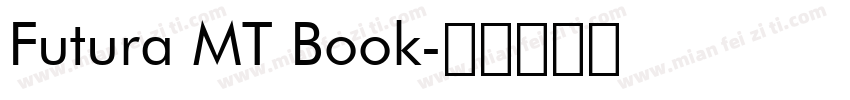 Futura MT Book字体转换